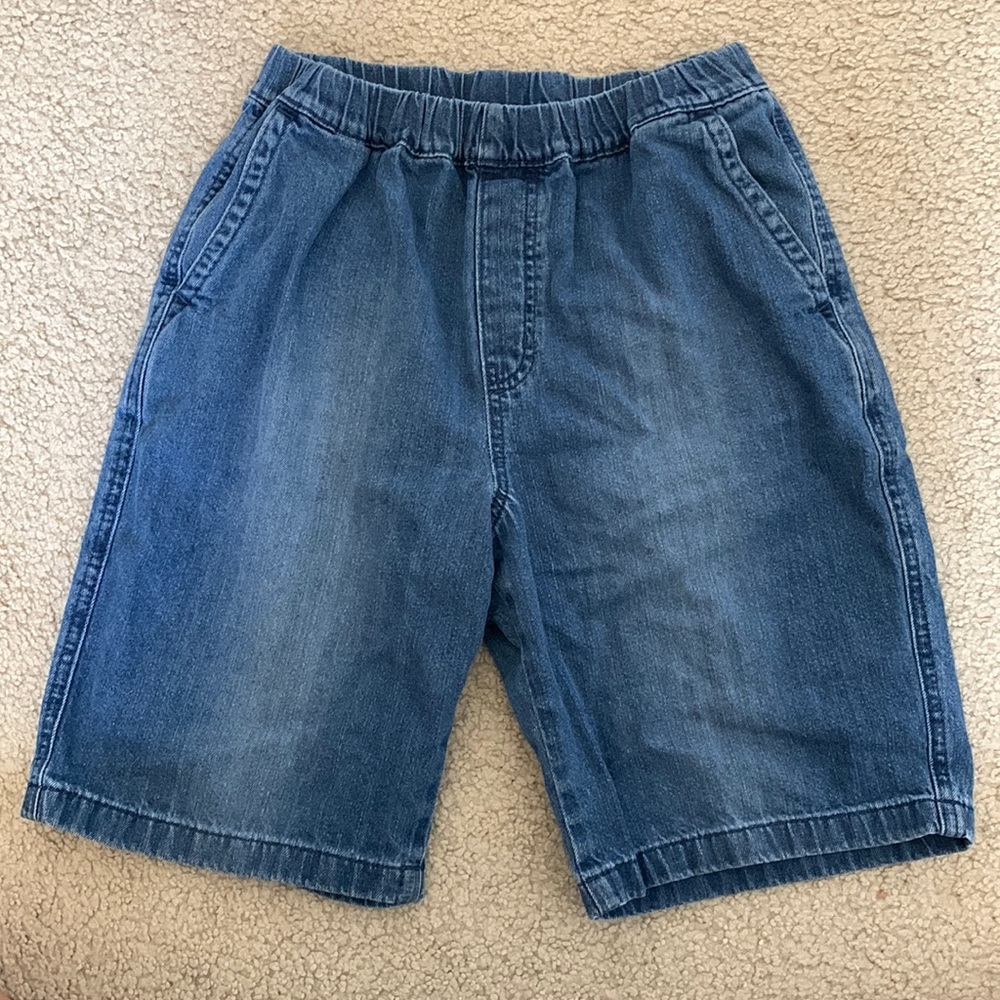 Slip-on, cotton denim boys shorts!